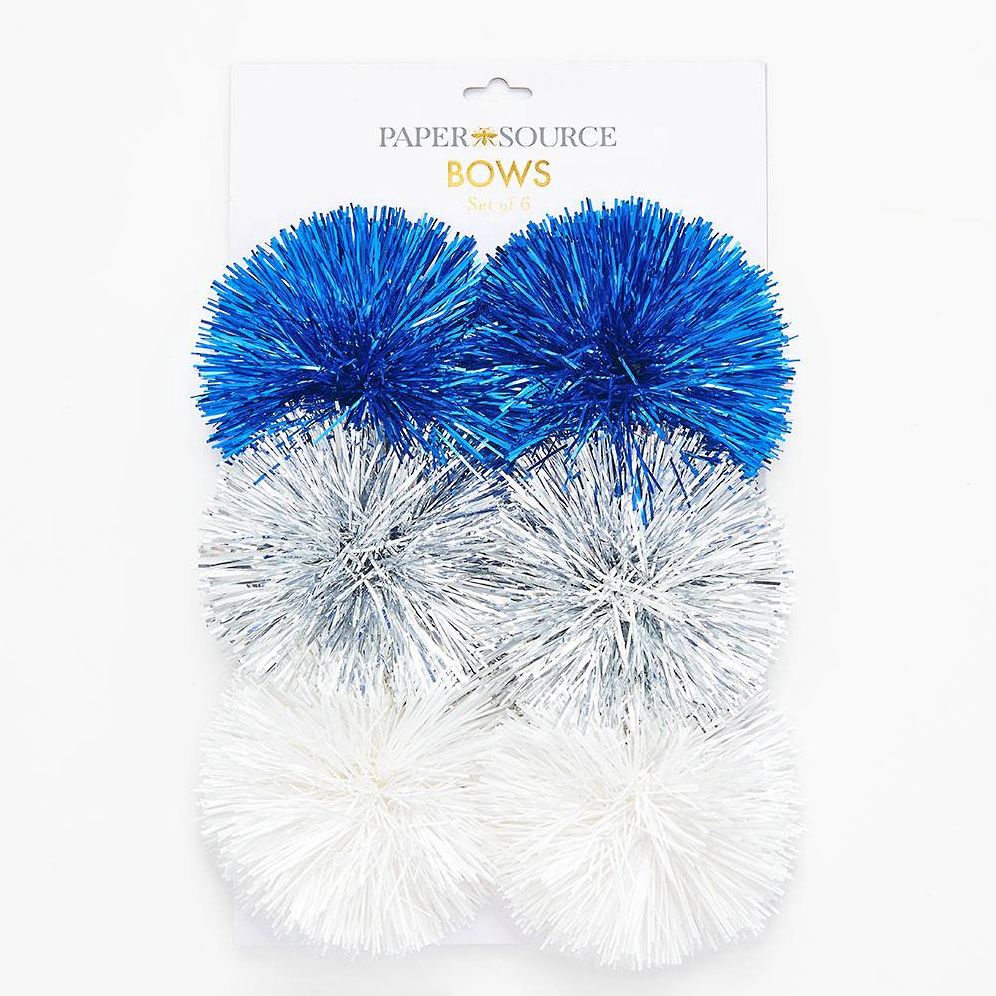 Hanukkah Bows 4.5" S/6