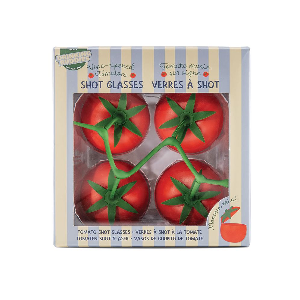 Italian Summer Tomato Vine Ripened Shots Set of 4