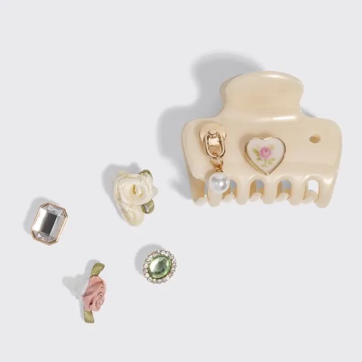 KitschPop Cloud Clip 7pc Set Vintage - Pearlized Cream