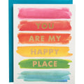 Rainbow Happy Place Foil Greeting Card