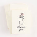 Letterpress Roses Thank You Note Set