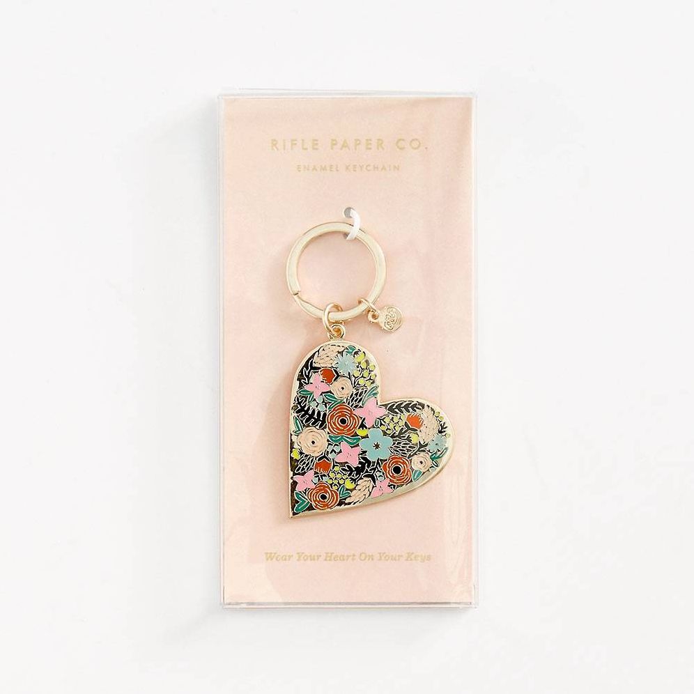 Floral Heart Keychain