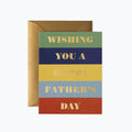 Color Block Father's Day Card