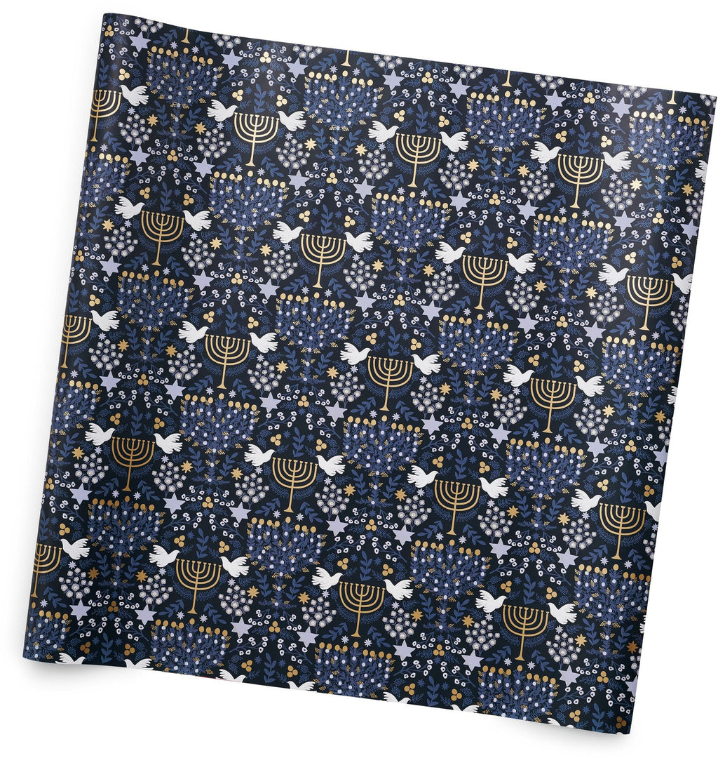 Rifle Paper Co. Hanukkah Floral Wrapping Paper