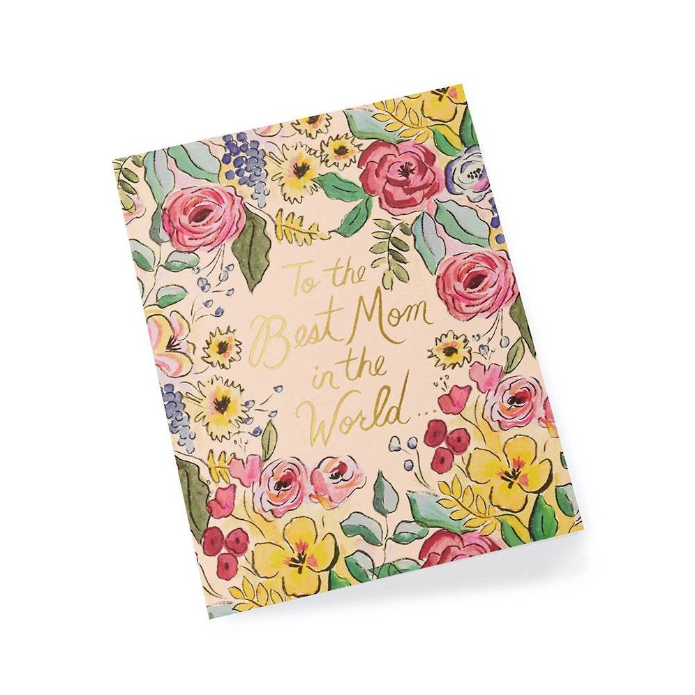 Best Mom in World Mother's Day Card