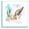 Quilling Sandpiper Greeting Card