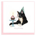 Quilling Birthday Cat Card