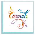 Quilling Rainbow Congratulations Card