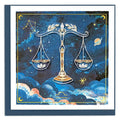 Quilled Zodiac Collection - Libra Greeting Card