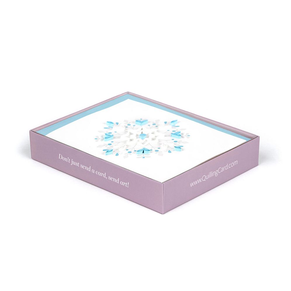 Quilling Winter Snowflake Stationery Set