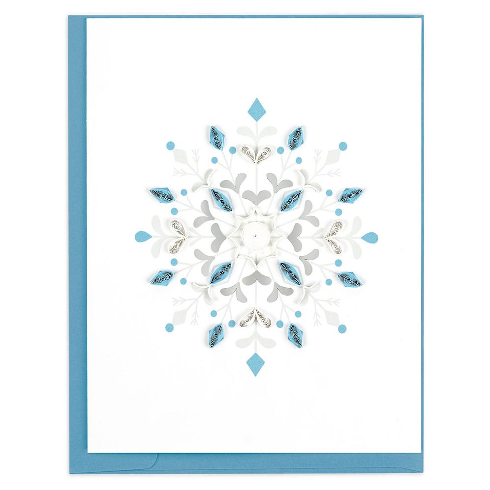 Quilling Winter Snowflake Stationery Set