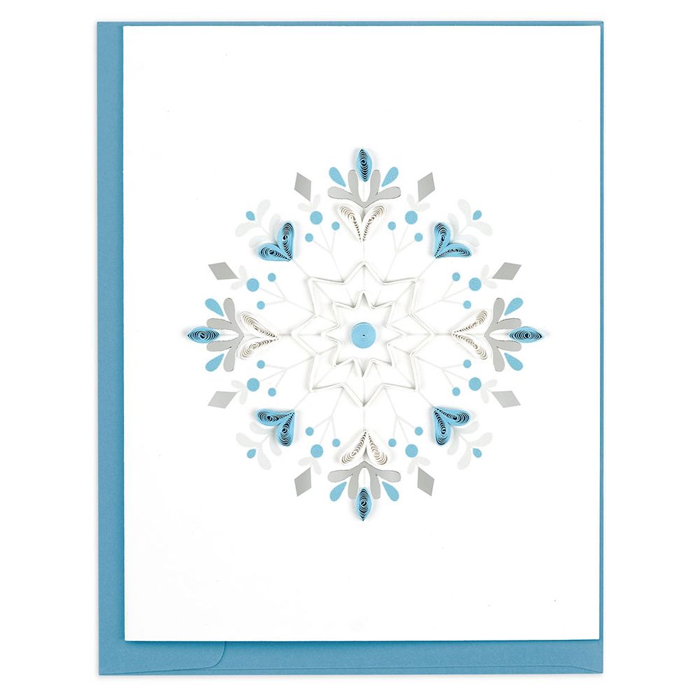 Quilling Winter Snowflake Stationery Set