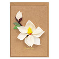 White Magnolia Husk & Heart Thank You Card