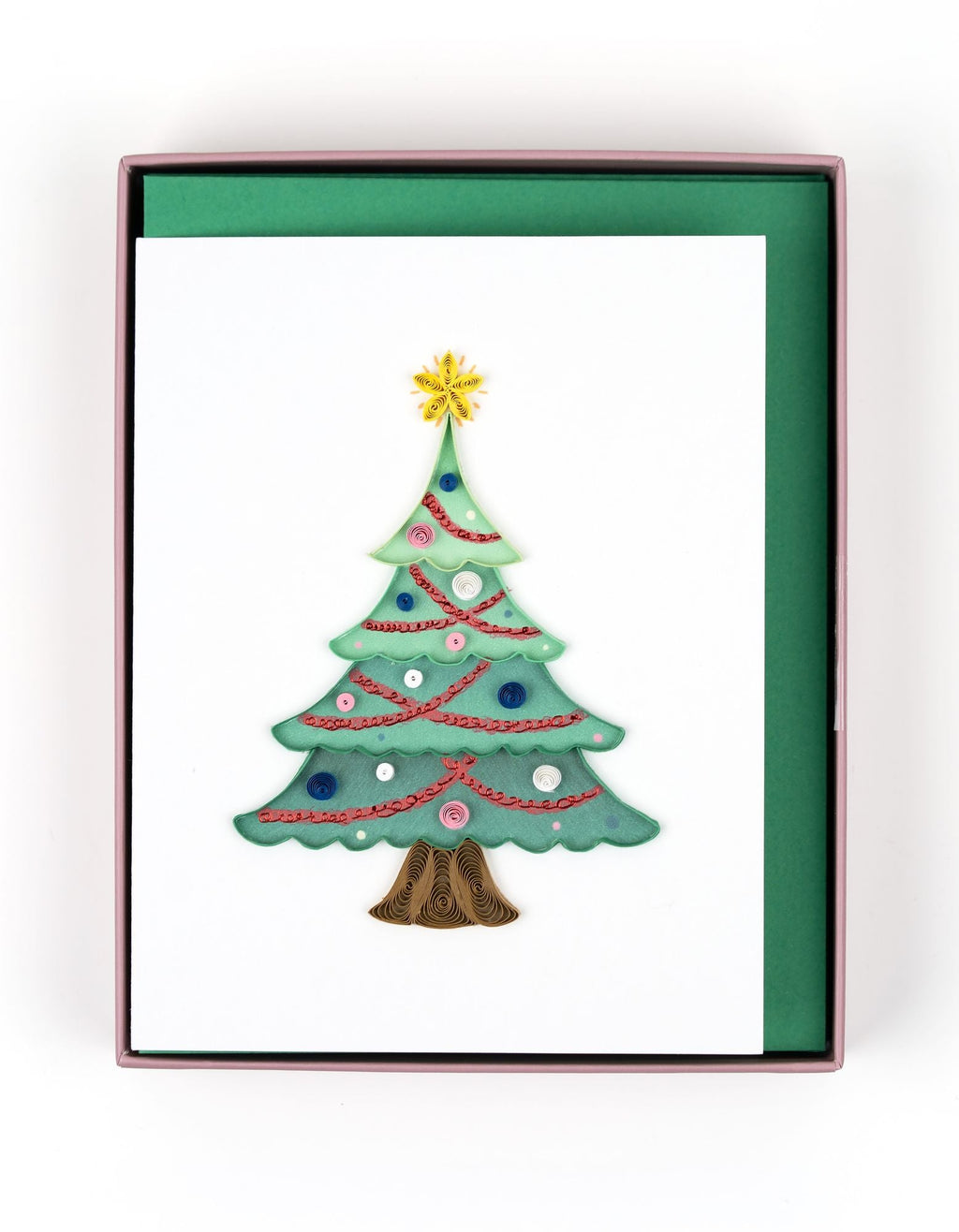 Quilling Christmas Tree Assorted Boxed Set of 6