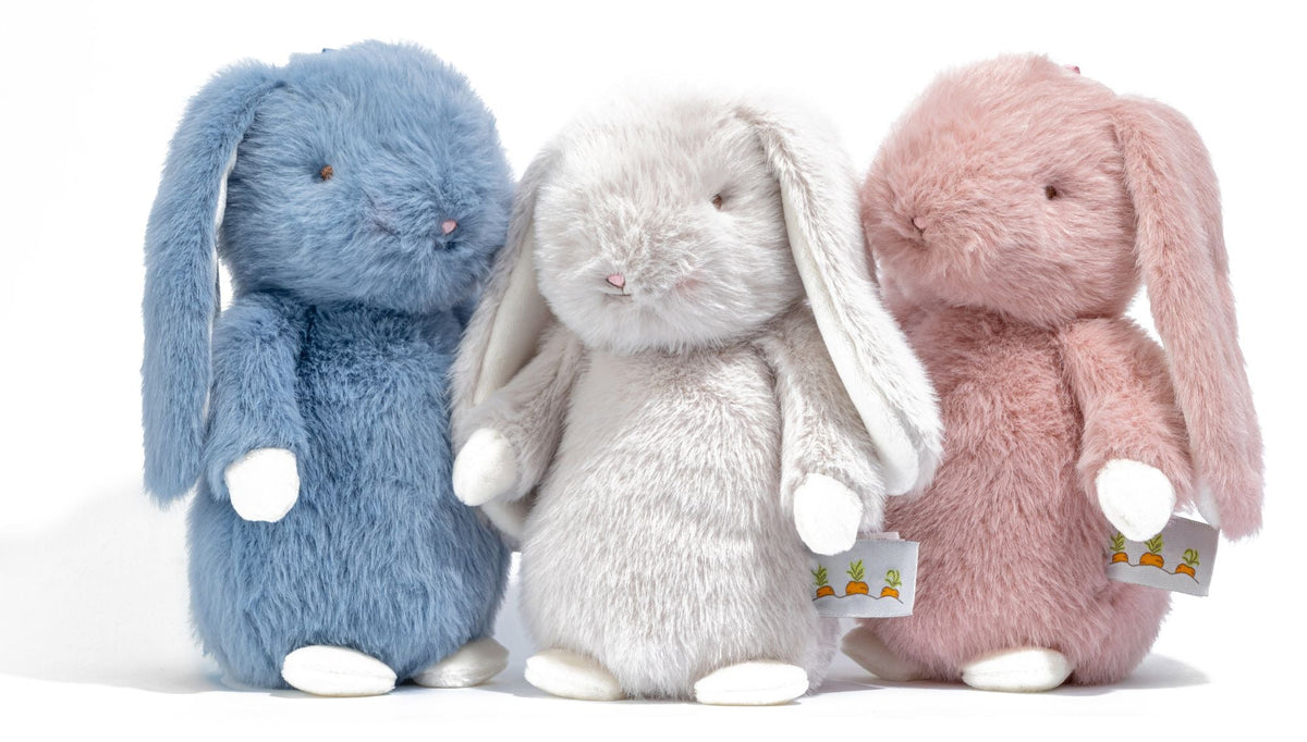 Cuddly Spring Bunny Blue Plush