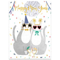 Disco Cats New Year Card