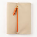 Paper Source A5 Journal Cover Clutch - Beige/Orange