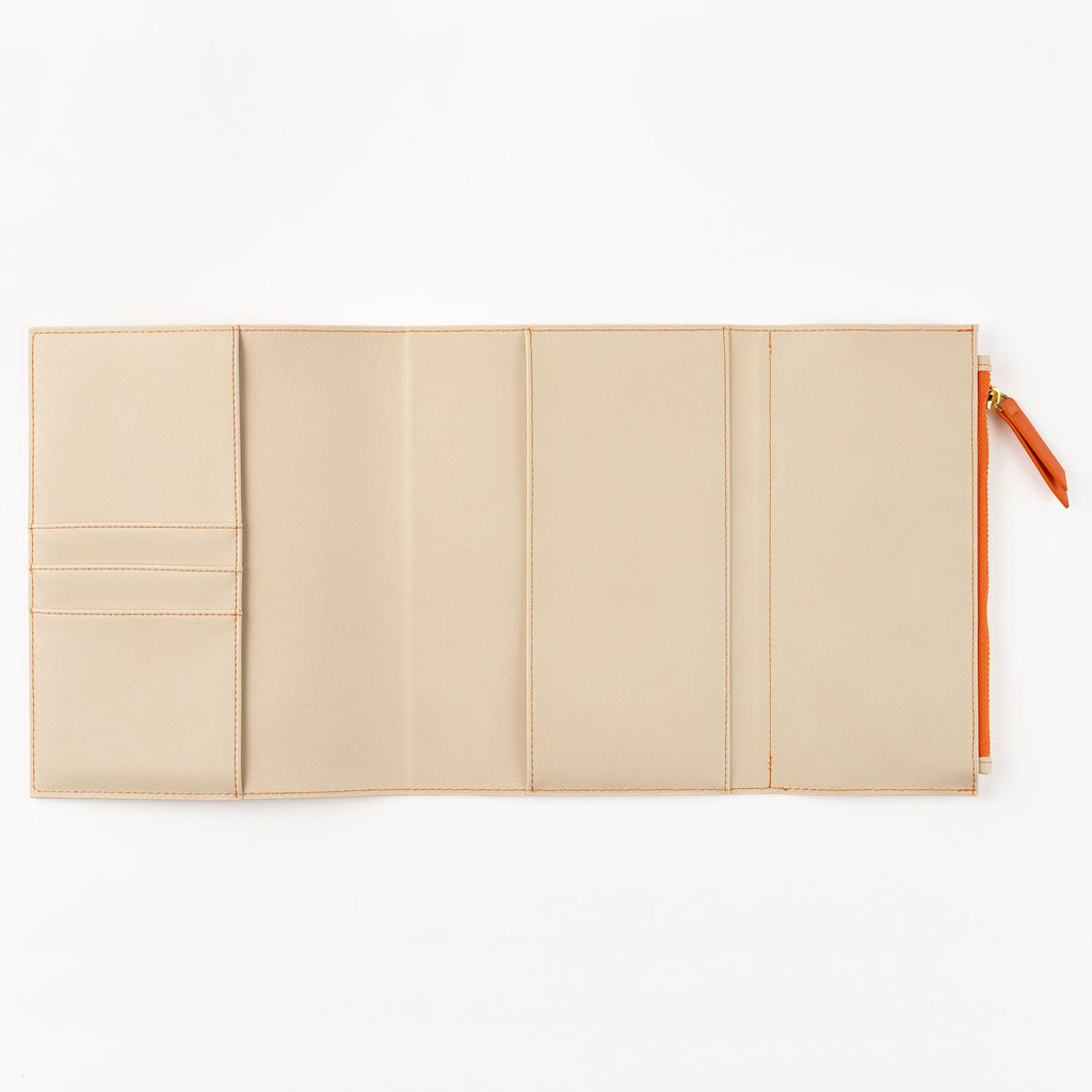 Paper Source A5 Journal Cover Clutch - Beige/Orange