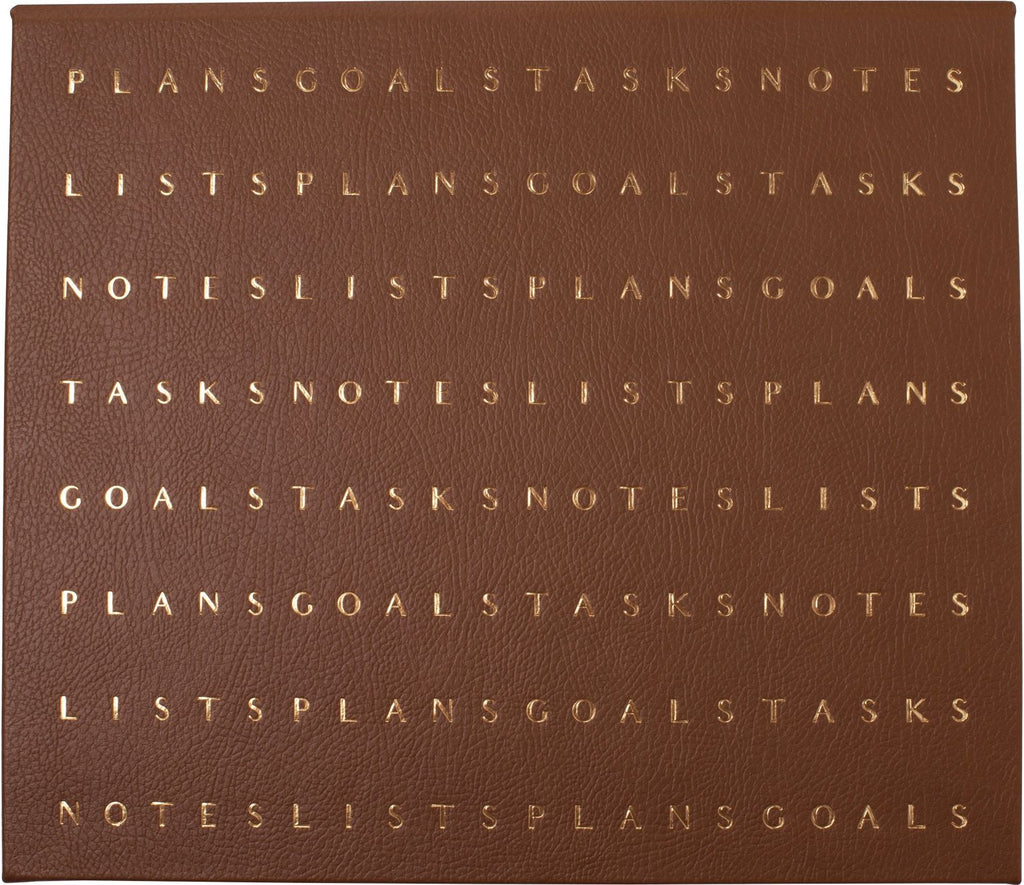 Letter Flow Cognac Desk Pad