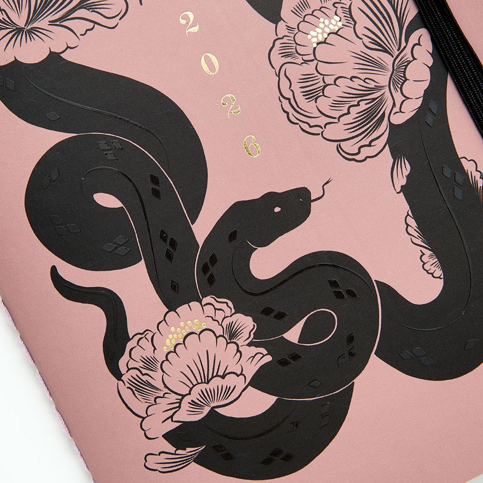 2025-2026 Paper Source Dark Academia Monthly Pocket Planner