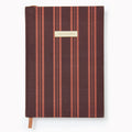 Choc Stripe Paper Wasp Bookcloth Address Book