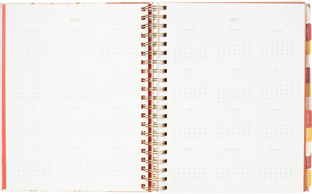 2026-2027 Pasta Plans Weekly Desk Planner