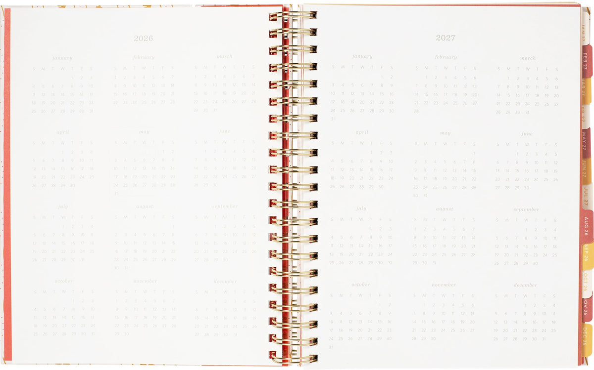 2026-2027 Pasta Plans Weekly Desk Planner