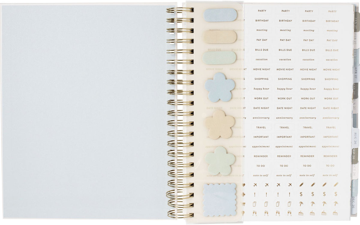 2026-2027 Rosemary Frame Weekly Desk Planner