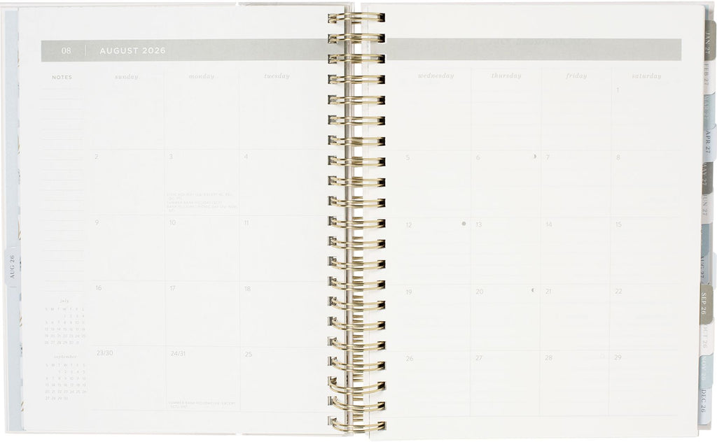 2026-2027 Rosemary Frame Weekly Desk Planner