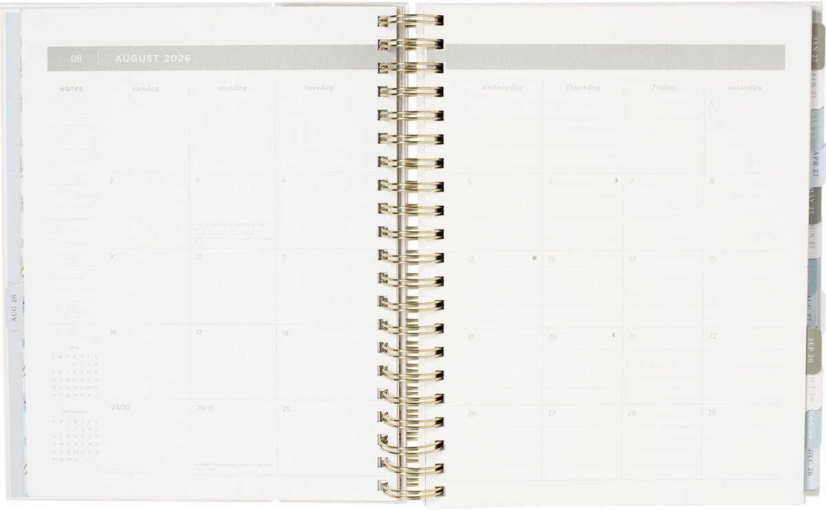 2026-2027 Rosemary Frame Weekly Desk Planner