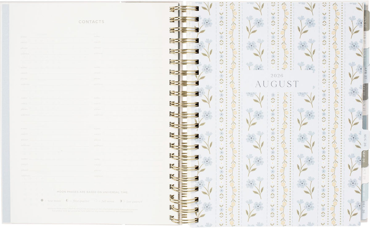 2026-2027 Rosemary Frame Weekly Desk Planner