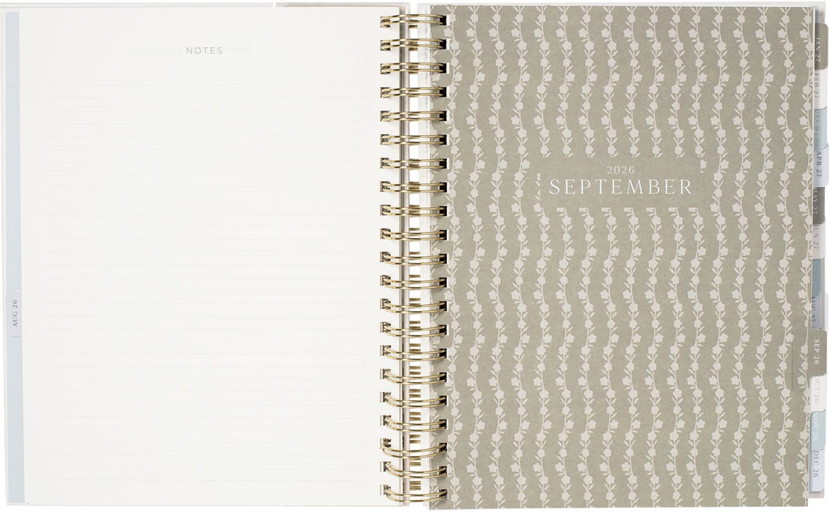 2026-2027 Rosemary Frame Weekly Desk Planner