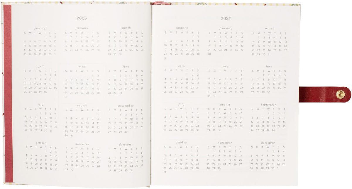 2026-2027 Cottage Bouquet Weekly Desk Planner