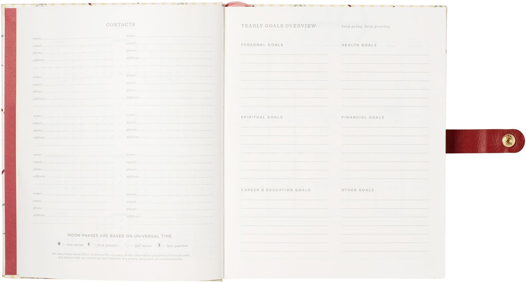 2026-2027 Cottage Bouquet Weekly Desk Planner