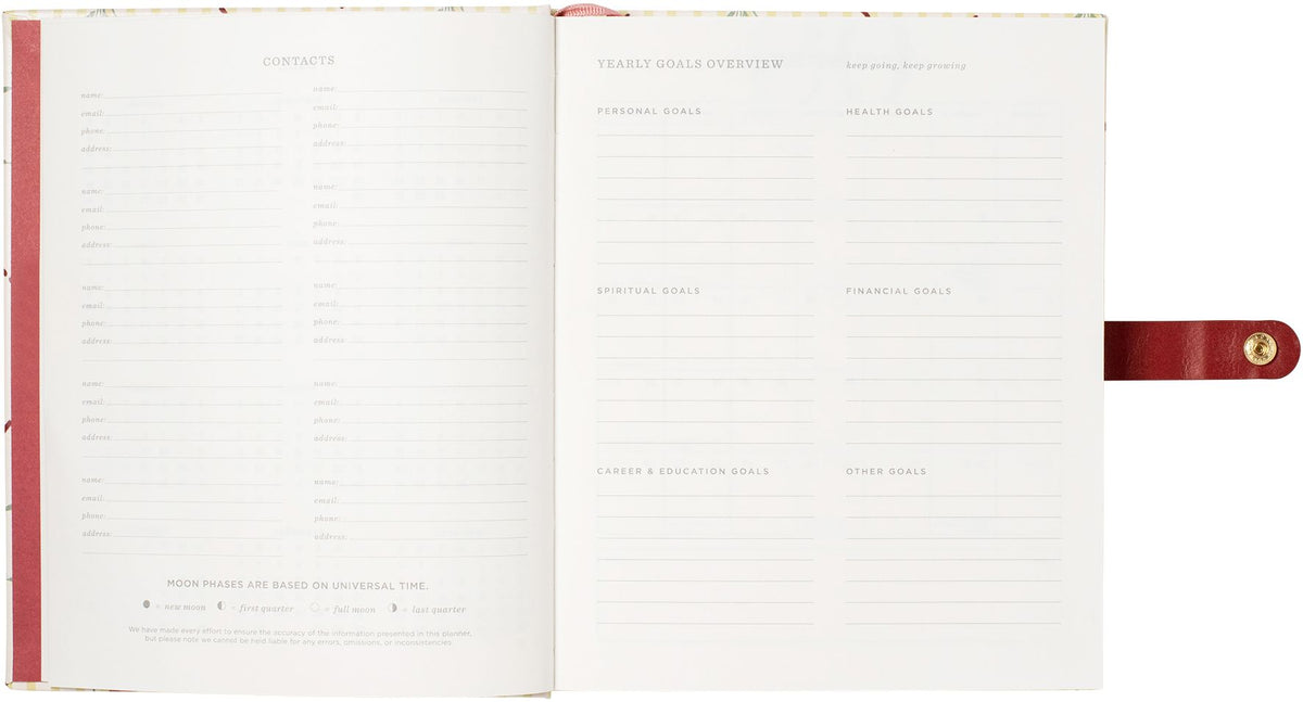 2026-2027 Cottage Bouquet Weekly Desk Planner