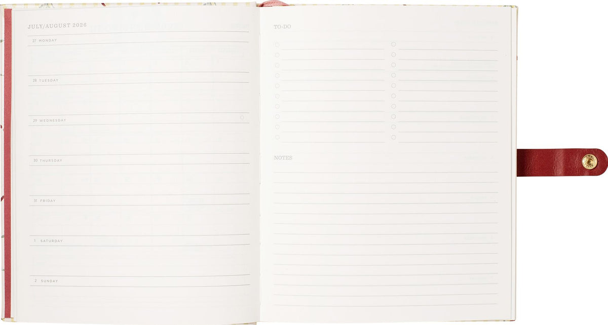 2026-2027 Cottage Bouquet Weekly Desk Planner