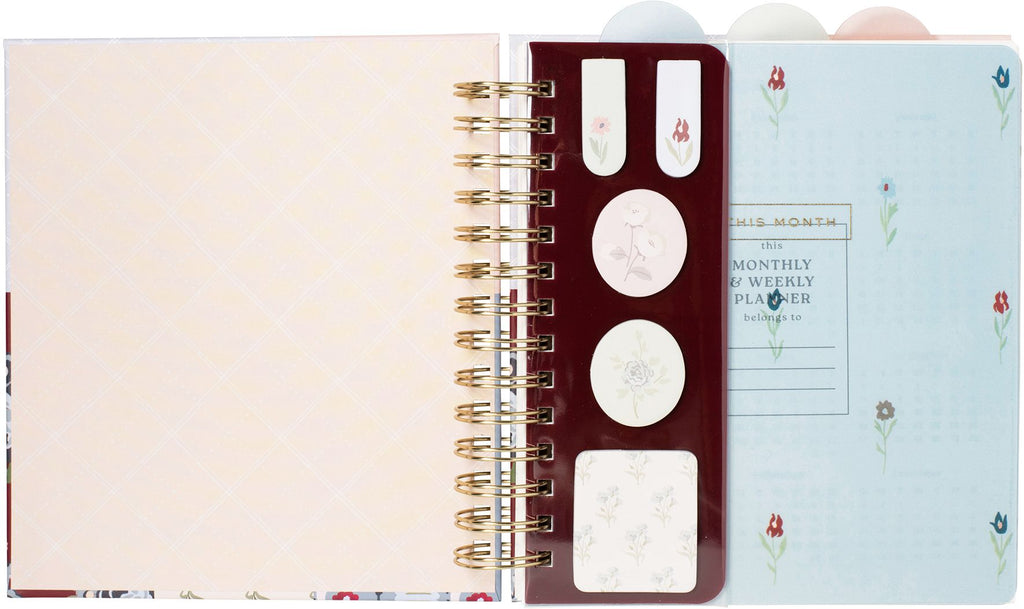 2026-2027 Quilted Cottage Weekly Desk Planner