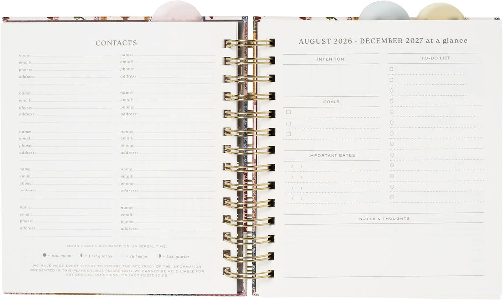 2026-2027 Lucky Year Weekly Desk Planner