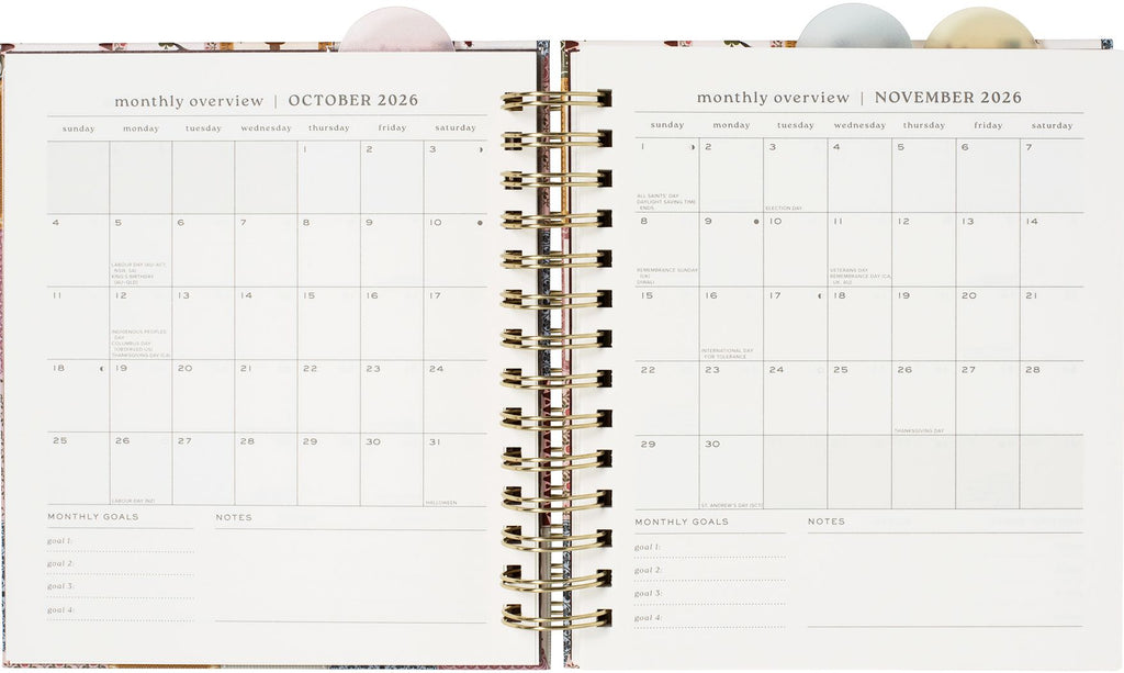 2026-2027 Lucky Year Weekly Desk Planner