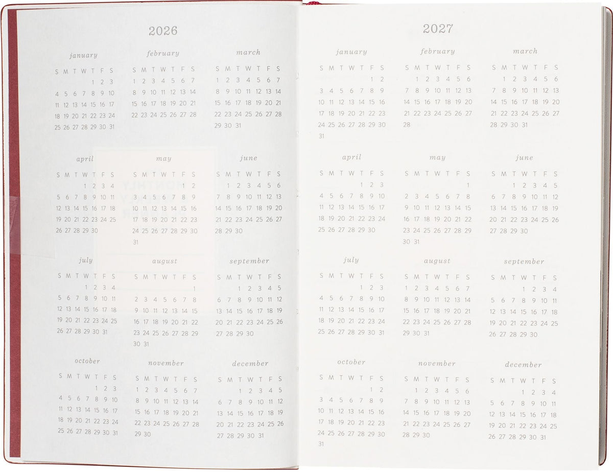 2026-2027 Academic Weekly Pocket Planner