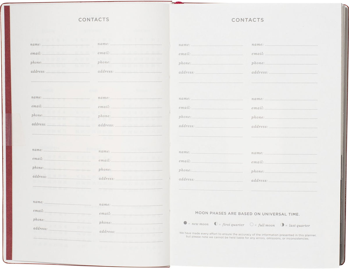 2026-2027 Academic Weekly Pocket Planner
