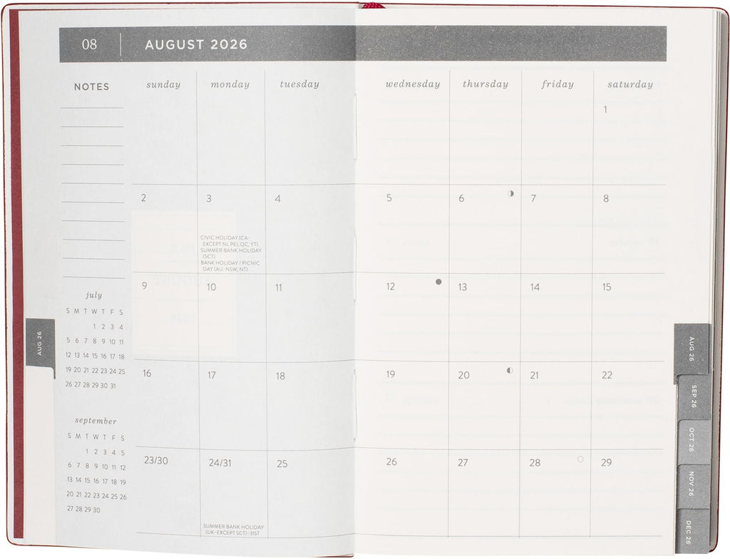 2026-2027 Academic Weekly Pocket Planner