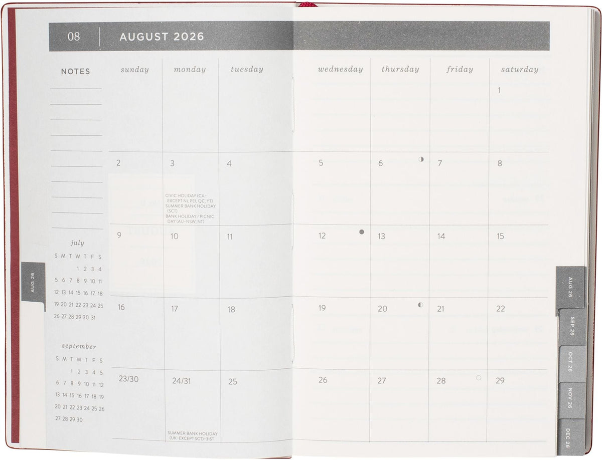 2026-2027 Academic Weekly Pocket Planner