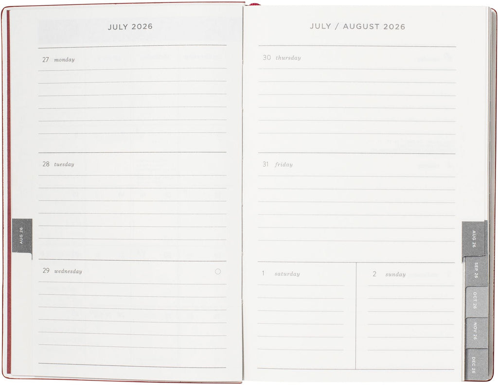2026-2027 Academic Weekly Pocket Planner