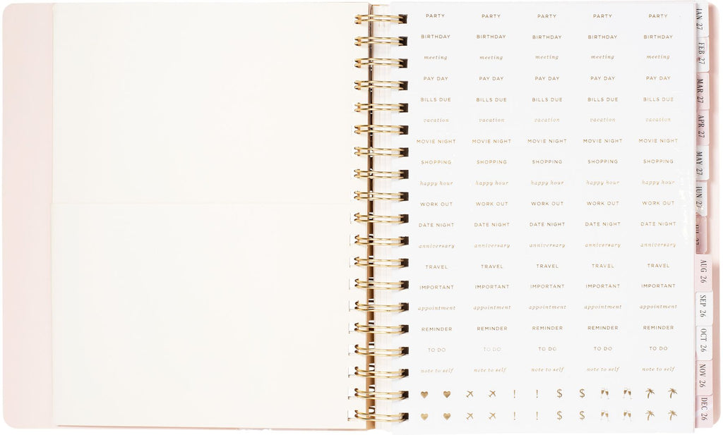 2026-2027 Ballet Bow Weekly Desk Planner