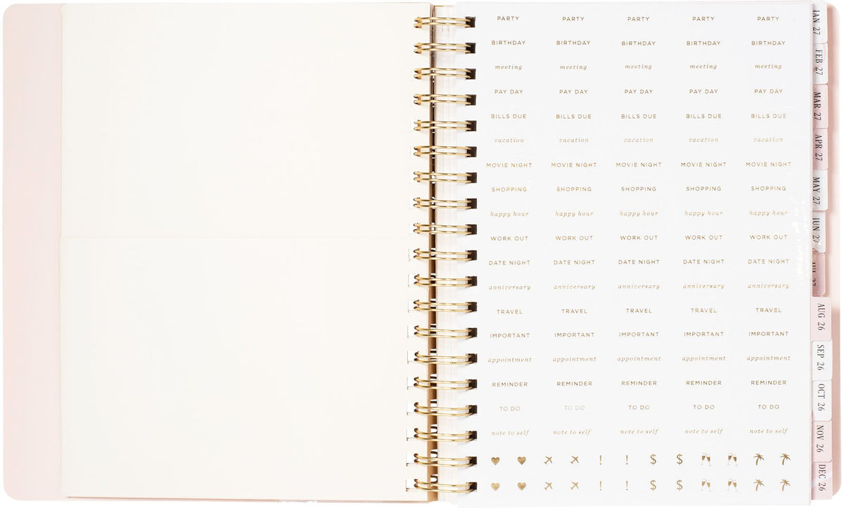 2026-2027 Ballet Bow Weekly Desk Planner