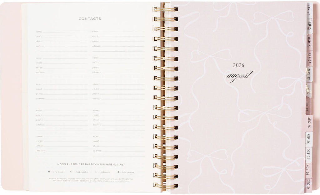 2026-2027 Ballet Bow Weekly Desk Planner