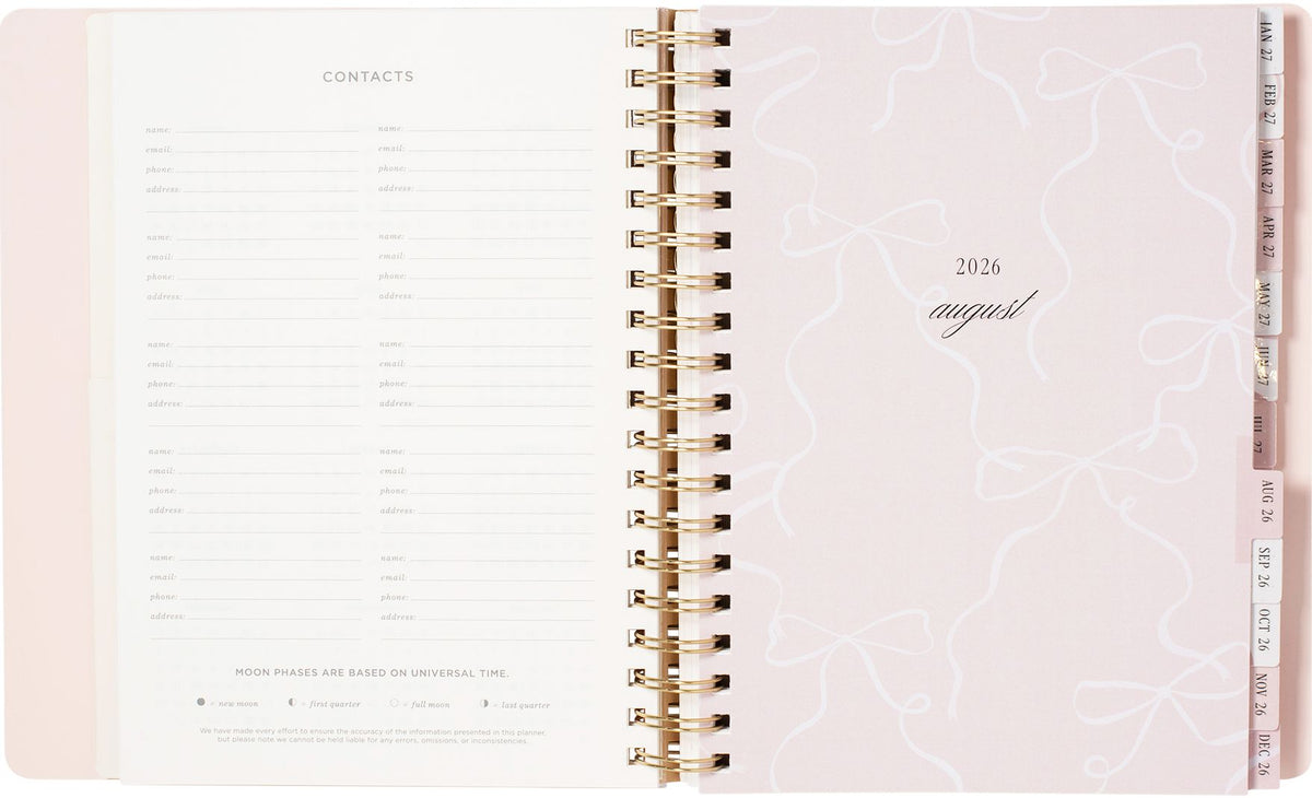 2026-2027 Ballet Bow Weekly Desk Planner