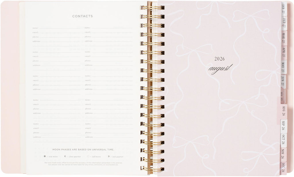 2026-2027 Ballet Bow Weekly Desk Planner