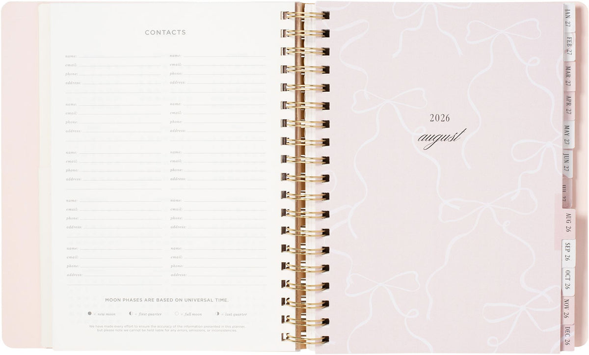 2026-2027 Ballet Bow Weekly Desk Planner